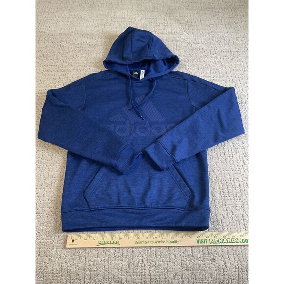 Adidas Men's Blue Pullover Logo Hoodie Size Small.EUC - Picture 2 of 11